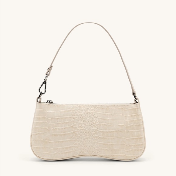 JW PEI Eva Shoulder Bag - Ivory Croc - Picture 3 of 3